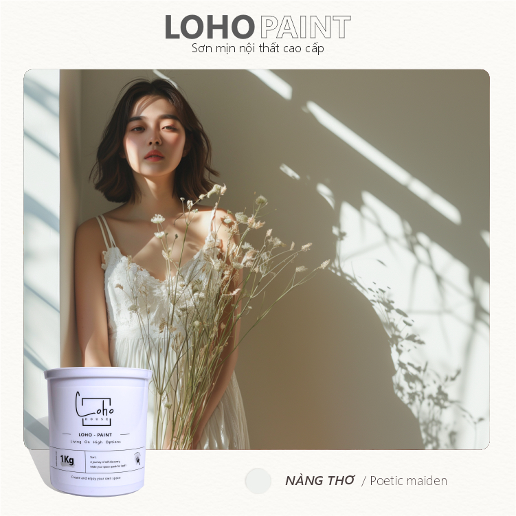 Sơn tường Loho House - Sơn dành cho phái nữ chủ đề: Nàng thơ - Sơn nước nội thất cao cấp Loho-Paint