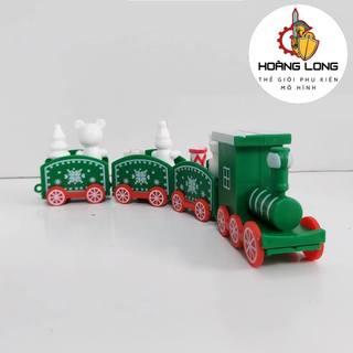 Mô hình Đoàn tàu xe lửa Noel, phụ kiện trang trí Sinh Nhật, Giáng sinh Noel, Bánh Kem (phụ kiện Hoàng Long)