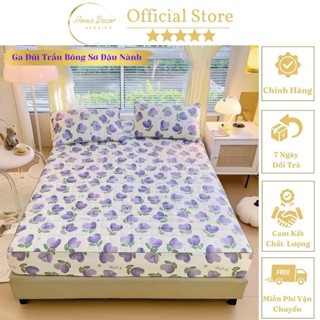 Ga giường trần bông vải đũi sơ đậu nành không kèm vỏ gối,Ga chun trần bông dày dặn thoáng mát mùa hè ,ấm áp mùa đông