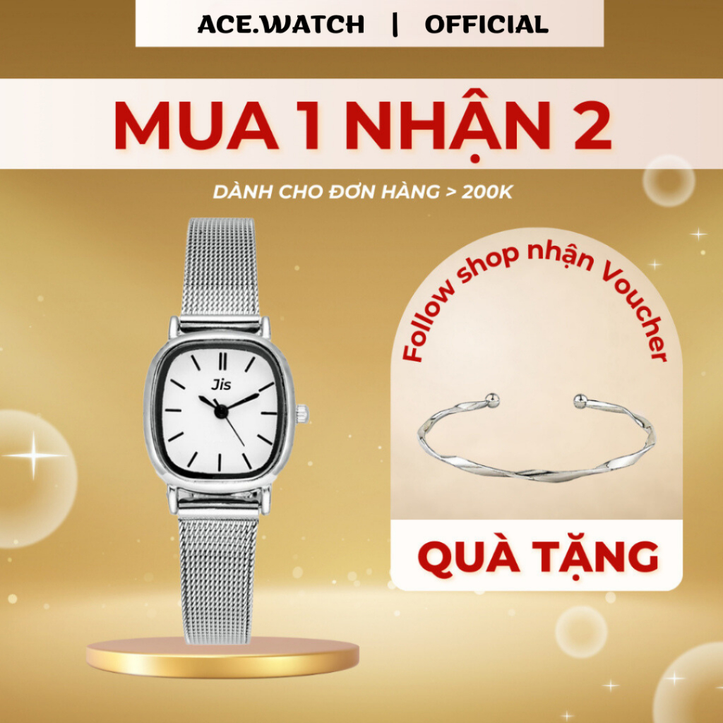 Đồng Hồ Nữ Chính Hãng JISON Tif Watches Dây Kim Loại Không Rỉ Phù Hợp Tặng Quà Người Yêu