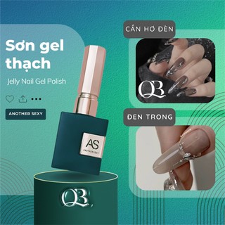 Sơn gel AS chai vuông sơn gel màu đen trong đen thạch 15ml