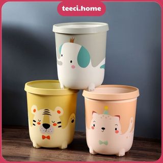 Thùng rác mini để bàn văn phòng xọt rác mini hình mặt thú đựng đồ dùng cá nhân xinh xắn teeciu036