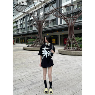 Áo thun Stussy Chữ To chất vải cotton co giãn 4 chiều mềm mịn, thoáng mát Siêu Phẩm 2024