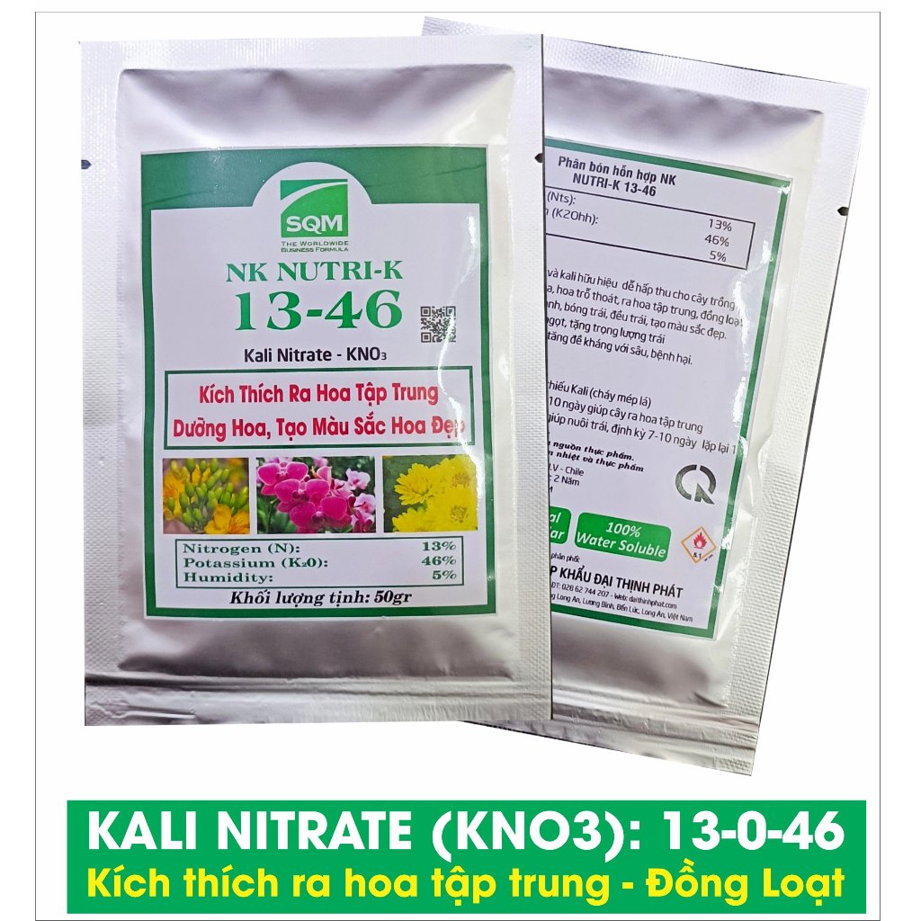 Kali Nitrate (KNO3) Phân bón Lá- Hoà Tan