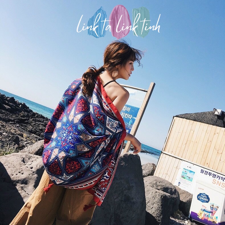 khăn bohemian - khăn choàng bohemian CAO CẤP phong cách Boho Vintage