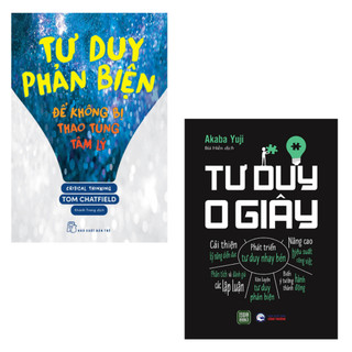 Sách combo 2 cuốn: tư duy 0 giây+tư duy phản biện - để không bị thao túng tâm lý