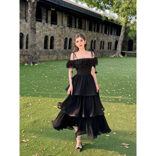 SÒ VINTAGE - KATE Đầm maxi bèo ba tầng