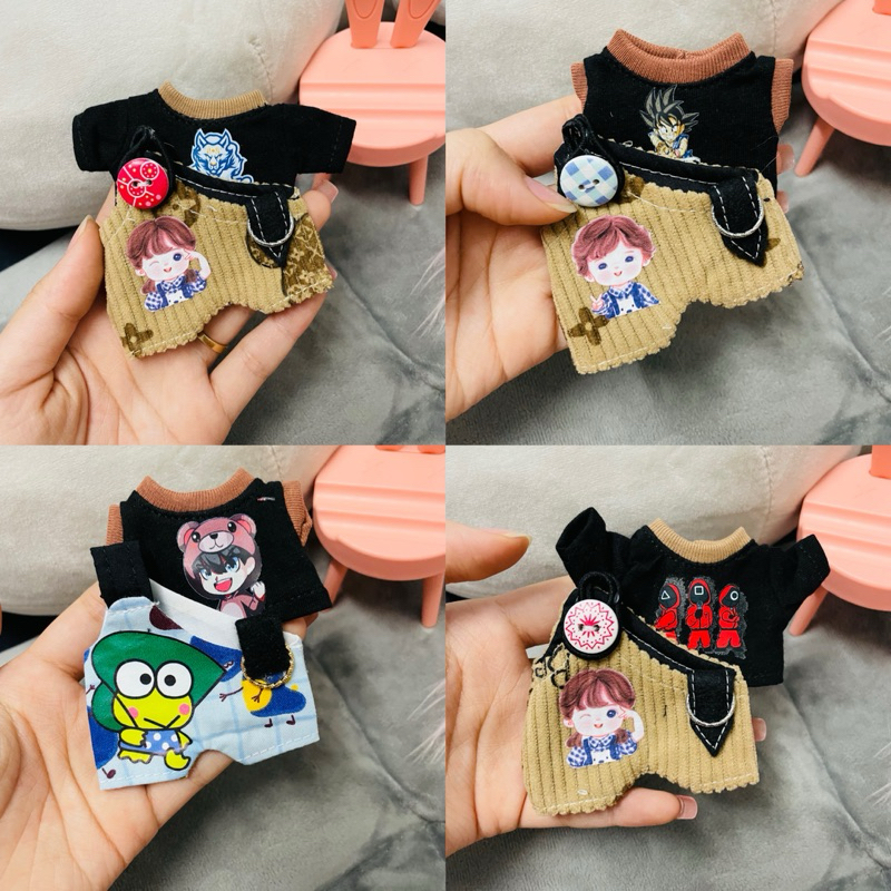 yếm búp bê 5” nhựa, bjd doll bru, 5inch