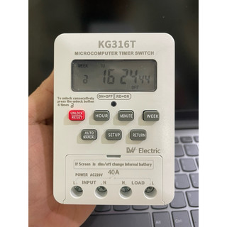 Công tắc hẹn giờ time 24h kg316t điện tử công suất 40a chịu tải lớn