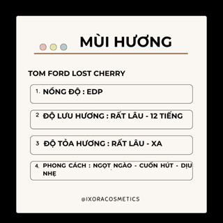 Nước hoa nữ Tom Ford Lost Cherry EDP thơm lâu quyến rũ