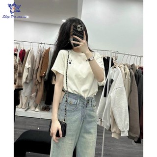 Áo thun baby tee thêu hình chú cún nhỏ  tay ngắn vải cotton 100% co dãn 4 chiều PG81 Shop Pro