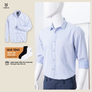 Áo Sơ Mi Nam URBAN SMART-CASUAL Shirt Chất Vải Oxford thấm hút tốt, nhanh khô, hạn chế chăn, phom basic No. 28123