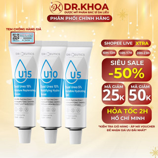 DRCEUTICS Kem Dưỡng Ẩm Và Phục Hồi Da Dual Urea 5%/10%/15% (35g)