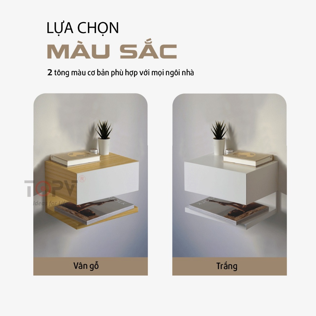 Kệ đầu giườngkèm đèn ngủ sạc không dây thông minh tủ tab đầu giường mini táp decor gỗ để kê phòng ngủ | BigBuy360 - bigbuy360.vn