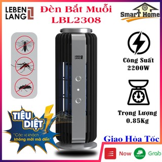 Đèn bắt muỗi lebenlang lbl2308 2 tần số thu hút và bắt côn trùng hiệu quả - máy bắt muỗi an toàn cho gia đình bh 2 năm