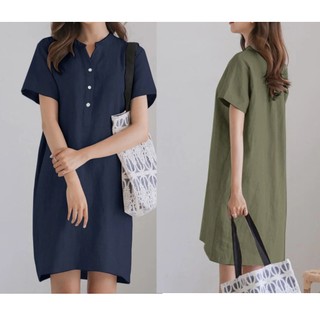 Đầm thiết kế dáng suông, chất linen, lịch sự