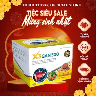  ✅ X3 gan 500 👍 Freeship  ❤️ X3gan500 Tăng cường chức năng gan 