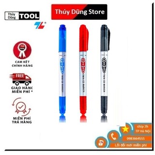 Bút lông dầu dạ kim thiên long pm-04 hai đầu nét nhỏ 0.1mm và 0.4mm