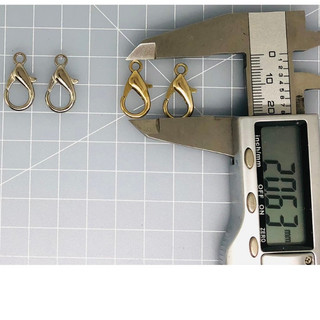 10. SALE SẬP SÀN - 1 cặp Móc Tôm nhỏ (2cm*1cm), màu Vàng, Bạc