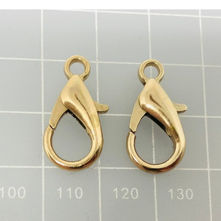 1 cặp móc tôm nhỏ , màu vàng, bạc