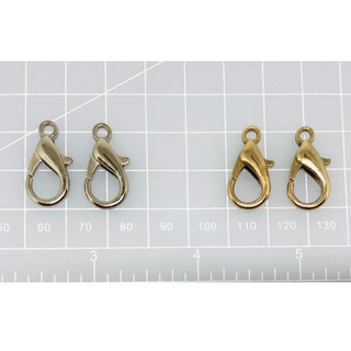 10. SALE SẬP SÀN - 1 cặp Móc Tôm nhỏ (2cm*1cm), màu Vàng, Bạc