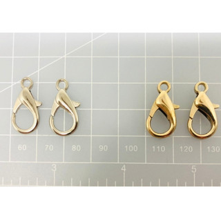 10. SALE SẬP SÀN - 1 cặp Móc Tôm nhỏ (2cm*1cm), màu Vàng, Bạc