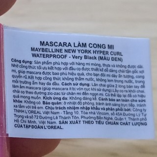 [mini] Mascara làm dài và cong mi Maybeline Hyper Curl