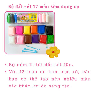 Đất Sét Siêu Nhẹ COMBO Tạo Hình Làm Tranh Đất Sét Cho Bé - Handmade Nhamoon