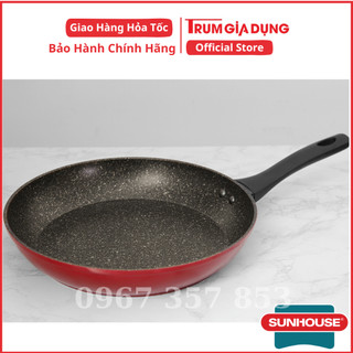 CHẢO ĐÁ HOA CƯƠNG ĐÁY TỪ SUNHOUSE 28CM, CHẢO CHỐNG DÍNH SUNHOUSE 28CM.