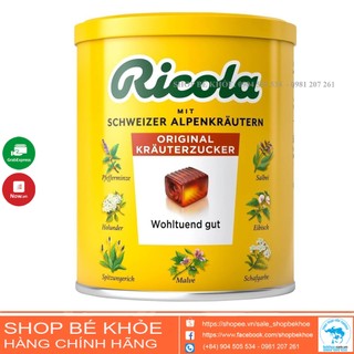 Kẹo ngậm ho thảo mộc Ricola Original Herb 250gr Đức