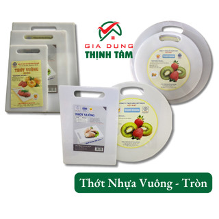 [THỊNH TÂM] Thớt Nhựa Tròn, Vuông loại Tốt
