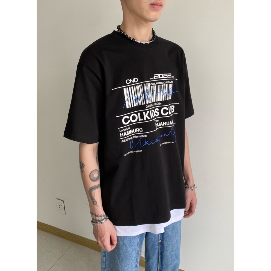ÁO THUN Unisex TICKET TEE (BLACK)