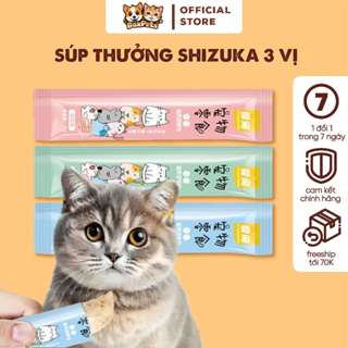   HOT  Súp thưởng Shizuka cho mèo súp cho mèo BỔ SUNG VITAMIN - DỄ TIÊU HÓA MIX ĐỦ VỊ|Đồ ăn cho mèo 