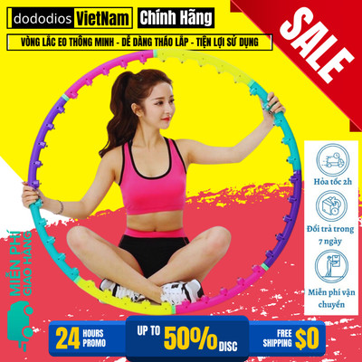 Vòng Lắc Eo Giảm Mỡ Bụng – Bộ Vòng Tập Gym Tạo Eo Thon Thông Minh - Massage Giảm Mỡ Bụng - Hàng Chính Hãng Dododios