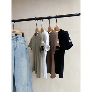 Áo thun tay ngắn BASIC RIBI TOP