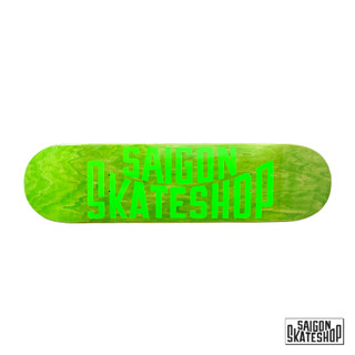 Mặt ván trượt saigon skateshop og logo green deck