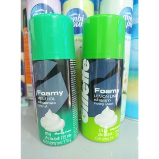 Bọt cạo râu Gillette Foamy Methol 175g hương chanh và hương bạc hà