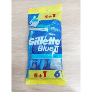 Dao cạo râu cán xanh Gillette Blue II 5+1