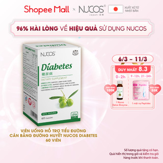 Viên uống hỗ trợ tiểu đưòng cân bằng đường huyết Nucos Diabetes 60 viên