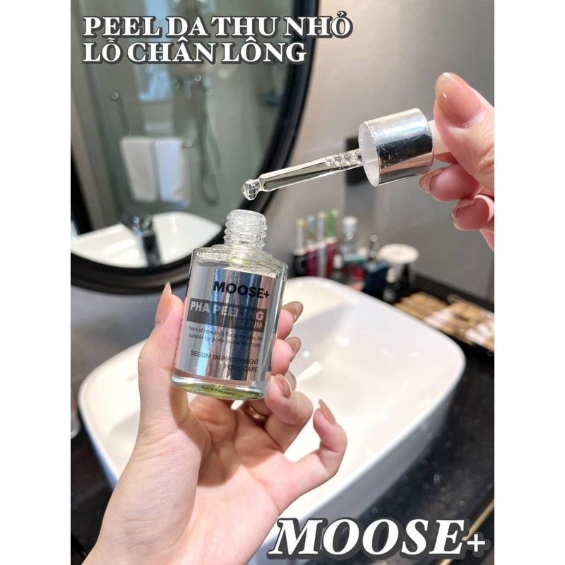 Peel da moose PHA peeling sáng da mờ thâm 30ml  trắng da hạn dùng 2026