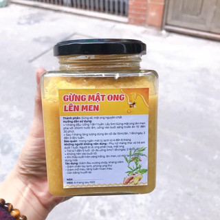 Gừng lên men mật ong, gừng lên men 500ml
