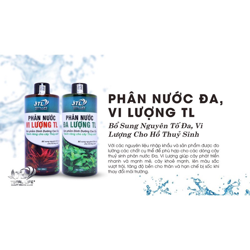 Combo Phân Nước Đa Lượng - Vi Lượng TL [ Thuỷ Sinh MH ]