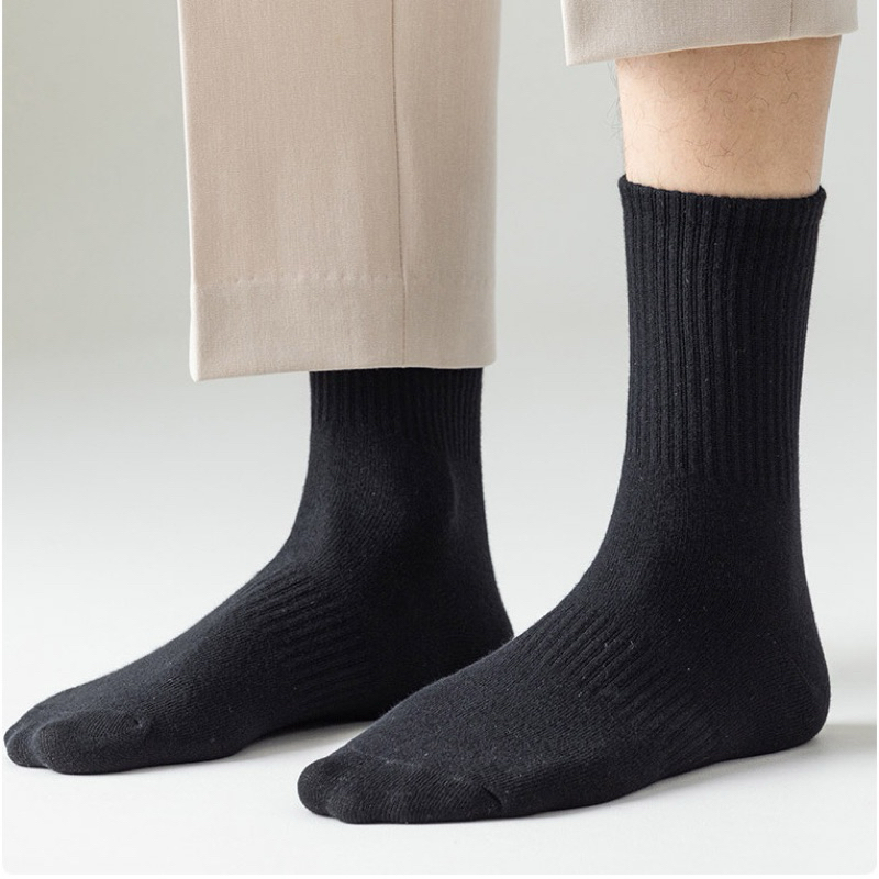 Sét 10 đôi Tất  trắng đen nam nữ cổ cao cổ trung cổ ngắn chất liệu cotton | BigBuy360 - bigbuy360.vn