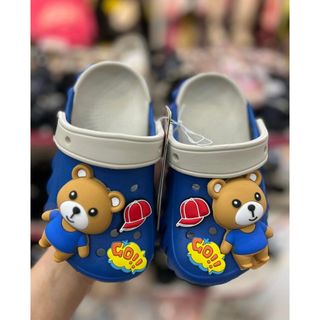 Sục nhựa sục crocs bé trai hàng đẹp charm gấu size từ 25/26=>29/30