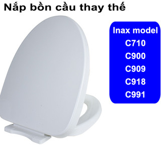 Nắp bồn cầu đóng rơi êm dùng thay thế cho bồn cầu Linax Model C710, C900, C909, C918, C991 - kèm phụ kiện chân ốc