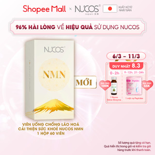 Viên uống NMN chống lão hóa hỗ trợ sức khỏe Nucos NMN 1 hộp x 60 viên