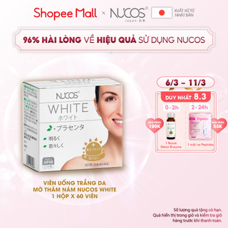 Viên uống trắng da mờ thâm nám Nucos White 60 viên