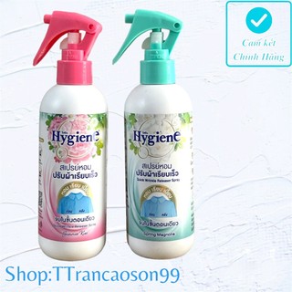  Nước xịt thơm chống nhăn quần áo Hygiene 220ml hương nước hoa Thái Lan 