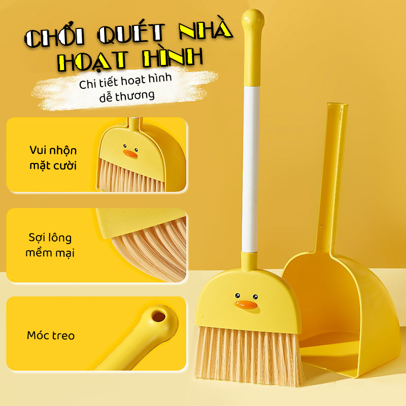Chổi Quét Nhà Hoạt Hình Dễ Thương
