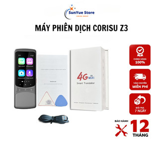 Máy phiên dịch Corisu Z3, dịch offline Tiếng Việt, ghi âm, dịch văn bản, dịch hình ảnh, dùng sim 4G